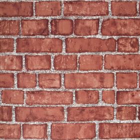Red Brick Wallpaper Peel and Stick Contact Paper 18inW 118inL Faux 3D Brick Contact Paper Self Adhesive Removable Wallpaper Backsplash Wrapping F