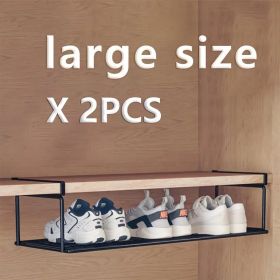 "The Ultimate Space-Saving Shoe Solution - Swiss Expandable Hanging Rack" (Capacity: black large size*2)